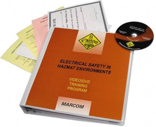 Marcom - Electrical Safety in HazMat Environments, Multimedia Training Kit - 24 min Run Time DVD, English & Spanish - Exact Industrial Supply
