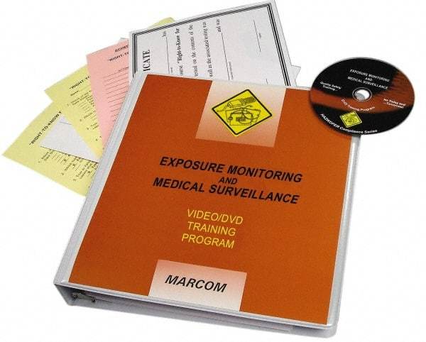 Marcom - Exposure Monitoring & Medical Surveillance, Multimedia Training Kit - 20 min Run Time DVD, English & Spanish - Exact Industrial Supply
