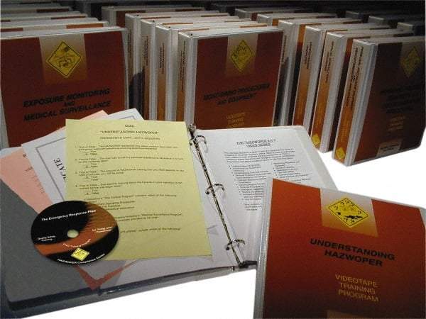 Marcom - All HAZWOPER Series Courses, Multimedia Training Kit - DVD, 23 Courses, English & Spanish - Exact Industrial Supply