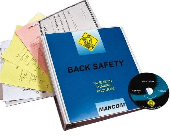 Marcom - Back Safety, Multimedia Training Kit - 21 Minute Run Time DVD, English and Spanish - Exact Industrial Supply