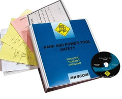Marcom - Hand and Power Tool Safety, Multimedia Training Kit - 18 Minute Run Time DVD, English and Spanish - Exact Industrial Supply