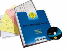 Marcom - Slips, Trips and Falls, Multimedia Training Kit - 17 Minute Run Time DVD, English and Spanish - Exact Industrial Supply