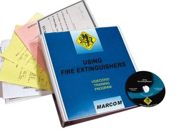 Marcom - Using Fire Extinguishers, Multimedia Training Kit - 18 Minute Run Time DVD, English and Spanish - Exact Industrial Supply