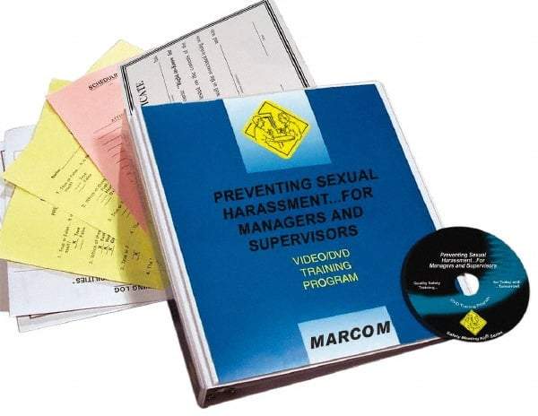 Marcom - Preventing Sexual Harassment for Managers and Supervisors, Multimedia Training Kit - 16 Minute Run Time DVD, English and Spanish - Exact Industrial Supply