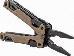 Leatherman - 16 Piece, Multi-Tool Set - Coyote Tan, 6-1/2" OAL, 4-1/2" Closed Length - Exact Industrial Supply