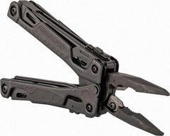 Leatherman - 16 Piece, Multi-Tool Set - Black, 6-1/2" OAL, 4-1/2" Closed Length - Exact Industrial Supply