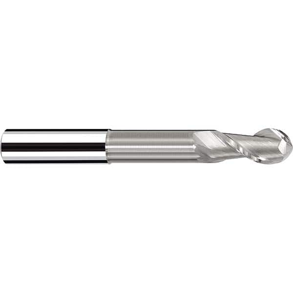 Fraisa - 1/2" Diam, 1/2" LOC, 2 Flute Solid Carbide Ball End Mill - Exact Industrial Supply