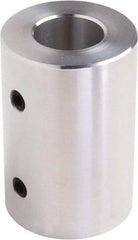 Climax Metal Products - 5/8" Inside x 1-1/4" Outside Diam, Set Screw Rigid Coupling - 2" Long - Exact Industrial Supply