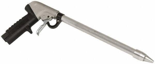 Guardair - 120 Max psi Whisper Jet Pistol Grip Blow Gun - 3/8 NPT, 12" Tube Length, Aluminum - Exact Industrial Supply