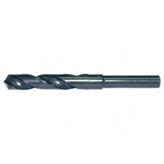 29/32 RHS / RHC HSS 118 Degree Radial Point Silver & Deming Reduced Shank Drill - Steam Oxide - Exact Industrial Supply