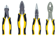 STANLEY® 4 Piece Bi-Material Plier Set - Exact Industrial Supply