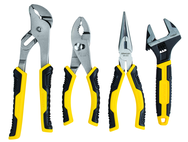 STANLEY® 4 Piece Plier & Adjustable Wrench Set - Exact Industrial Supply