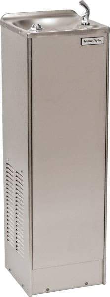 Halsey Taylor - 2.8 GPH Cooling Capacity Economy Floor Standing Water Cooler & Fountain - In-Wall, 105 Max psi, 120 VAC Volts, 230 Watts, 2.5 Full Load Amperage, Stainless Steel - Exact Industrial Supply
