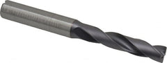 Kennametal - 21/64" 180° Spiral Flute Solid Carbide Screw Machine Drill Bit - Exact Industrial Supply