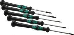 Wera - 5 Piece, 1.3 to 3mm Ball End Hex Driver Set - Comes in Display Box - Exact Industrial Supply