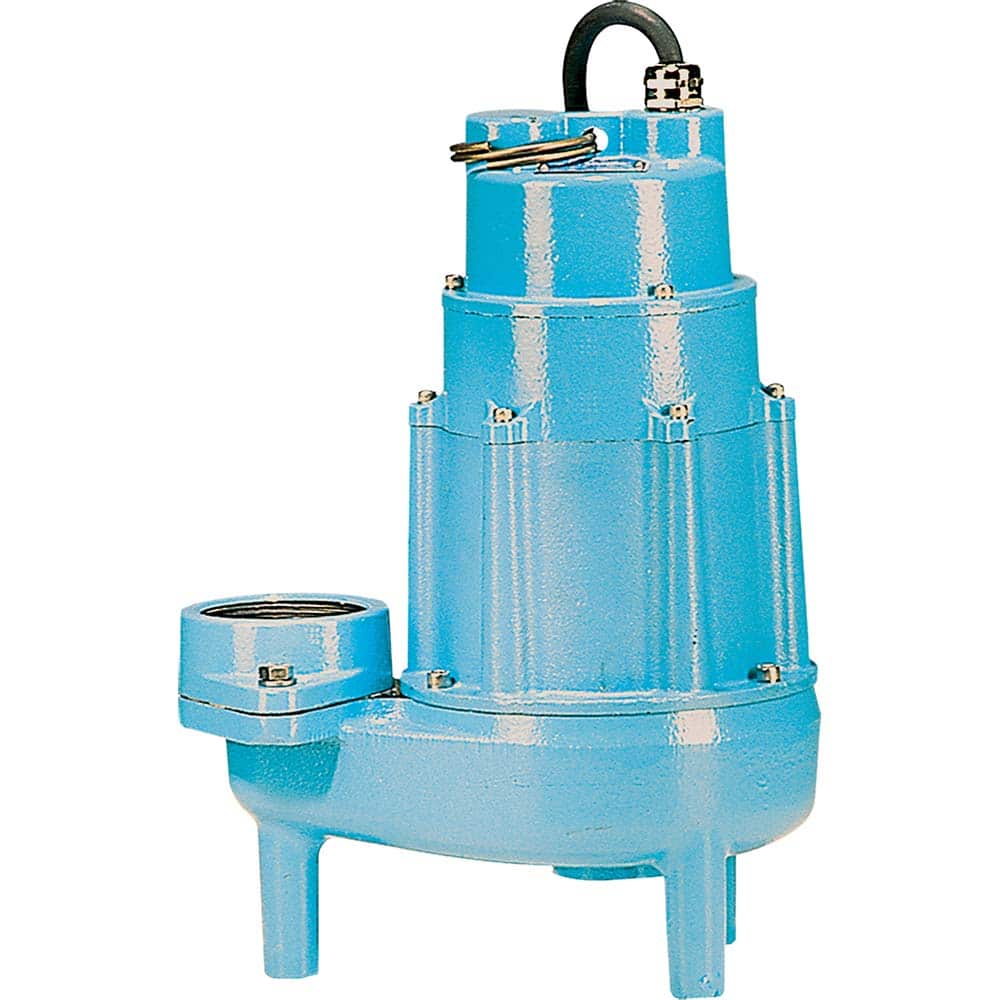 Sump Sewage & Effluent Pump: Manual, 2 hp, 14.5A, 208 to 230V 3″ Outlet, Cast Iron Housing