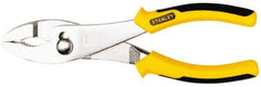 Stanley - 8-3/8" OAL, 1-11/16" Jaw Length, Slip Joint Pliers - 2 Positions, Serrated Jaw, Slip Joint Head, Slip Joint Plier Tool, Serrated Pipe Jaw - Exact Industrial Supply