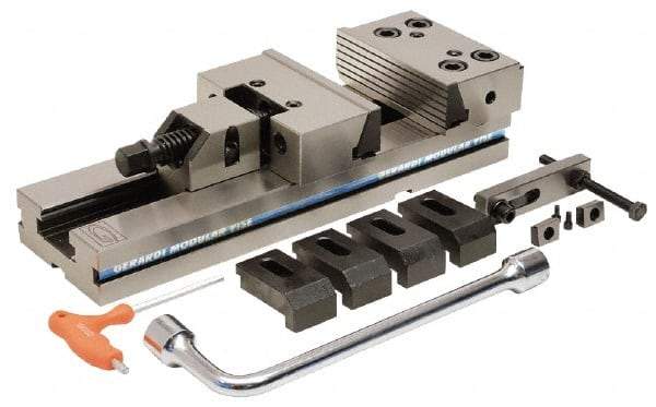 Gerardi - 6" Jaw Width, 50mm High x 420mm Long x 125mm Wide Vise - For Use with Art 1 Standard Series Precision Vises - Exact Industrial Supply