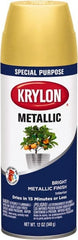 Krylon - Gold, Metallic, Aerosol Spray Paint - Exact Industrial Supply