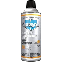Sprayon - 16 Ounce Aerosol Can, Clear, Heavy-Duty Mold Release - Silicone Composition - Exact Industrial Supply