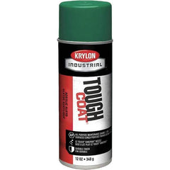Krylon - Machinery Green, 12 oz Net Fill, High Gloss, Enamel Spray Paint - 20 to 25 Sq Ft per Can, 16 oz Container, Use on Conduits, Ducts, Electrical Equipment, Machinery, Metal, Motors, Pipelines & Marking Areas, Railings, Steel Bars, Tool Boxes, Tools - Exact Industrial Supply
