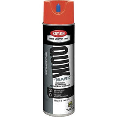 Krylon - 20 fl oz Red Marking Paint - 50 to 60 Sq Ft Coverage, Solvent-Based Formula - Exact Industrial Supply