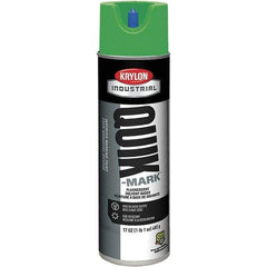 Krylon - 20 fl oz Green Marking Paint - 50 to 60 Sq Ft Coverage, Solvent-Based Formula - Exact Industrial Supply