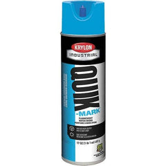 Krylon - 20 fl oz Blue Marking Paint - 50 to 60 Sq Ft Coverage, Water-Based Formula - Exact Industrial Supply