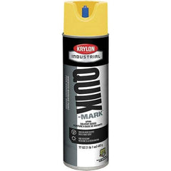 Krylon - 20 fl oz Yellow Marking Paint - 50 to 60 Sq Ft Coverage, Solvent-Based Formula - Exact Industrial Supply