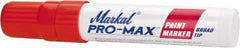 Markal - Orange Paint Marker - Broad Tip, Alcohol Base Ink - Exact Industrial Supply