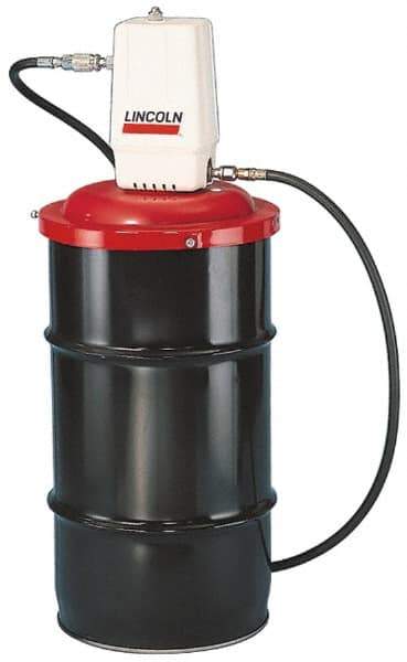 Lincoln - Grease Lubrication Aluminum Air-Operated Pump - For 120 Lb Container - Exact Industrial Supply