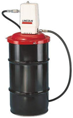 Lincoln - Grease Lubrication Aluminum Air-Operated Pump - For 120 Lb Container - Exact Industrial Supply