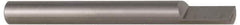 Accupro - 5/16 Inch Diameter, 2-1/2 Inch Overall Length, 1/2 Inch Split Length, Solid Carbide, Squared Split End Carbide Blank - Single End - Exact Industrial Supply