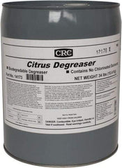 CRC - 5 Gal Bucket Cleaner/Degreaser - Liquid, Citrus & Petroleum Distillate, Citrus - Exact Industrial Supply