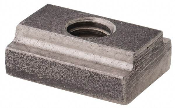 Gibraltar - 1/4-20 Blind Tapped T Slot Nut - 5/16" Slot Width, 1/2 x 11/64" Base Width x Height, 9/16 x 1/4" OAL x Height - Exact Industrial Supply