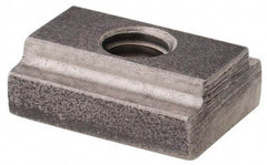 Gibraltar - 1/4-20 Blind Tapped T Slot Nut - 5/16" Slot Width, 1/2 x 11/64" Base Width x Height, 9/16 x 1/4" OAL x Height - Exact Industrial Supply