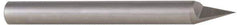 Accupro - 3/16 Inch Diameter, 3 Inch Overall Length, 3/8 Inch Split Length, Solid Carbide, Conical Point Split End Carbide Blank - Single End, 30° Point - Exact Industrial Supply