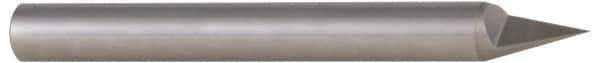 Accupro - 5/16 Inch Diameter, 2-1/2 Inch Overall Length, 1/2 Inch Split Length, Solid Carbide, Conical Point Split End Carbide Blank - Single End, 60° Point - Exact Industrial Supply