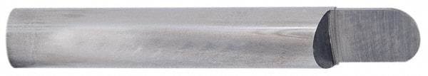 Accupro - 1/4 Inch Diameter, 4 Inch Overall Length, 3/8 Inch Split Length, Solid Carbide, Full Radius Split End Carbide Blank - Double End - Exact Industrial Supply