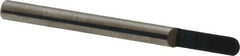 Accupro - 1/8 Inch Diameter, 1-1/2 Inch Overall Length, 3/8 Inch Split Length, Solid Carbide, Full Radius Split End Carbide Blank - Single End - Exact Industrial Supply