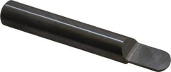 Accupro - 3/8 Inch Diameter, 2-1/2 Inch Overall Length, 1/2 Inch Split Length, Solid Carbide, Full Radius Split End Carbide Blank - Single End - Exact Industrial Supply