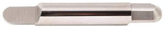 Accupro - 1/8 Inch Diameter, 3 Inch Overall Length, 3/8 Inch Split Length, Solid Carbide, Full Radius Split End Carbide Blank - Single End - Exact Industrial Supply