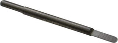 Accupro - 1/8 Inch Diameter, 2 Inch Overall Length, 3/8 Inch Split Length, Solid Carbide, Full Radius Split End Carbide Blank - Double End - Exact Industrial Supply