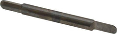 Accupro - 3/16 Inch Diameter, 2 Inch Overall Length, 3/8 Inch Split Length, Solid Carbide, Full Radius Split End Carbide Blank - Double End - Exact Industrial Supply