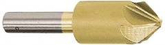 Melin Tool - 7/8" Head Diam, 1/2" Shank Diam, 6 Flute 60° Cobalt Countersink - Exact Industrial Supply