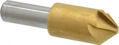 Melin Tool - 3/4" Head Diam, 1/2" Shank Diam, 6 Flute 82° Cobalt Countersink - Exact Industrial Supply