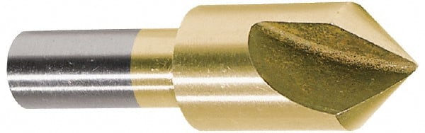 Melin Tool - 3/4" Head Diam, 1/2" Shank Diam, 1 Flute 60° Cobalt Countersink - Exact Industrial Supply