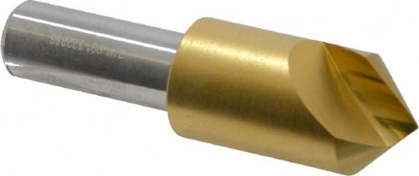Melin Tool - 3/4" Head Diam, 1/2" Shank Diam, 1 Flute 90° Cobalt Countersink - Exact Industrial Supply