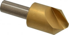 Melin Tool - 1" Head Diam, 1/2" Shank Diam, 1 Flute 90° Cobalt Countersink - Exact Industrial Supply