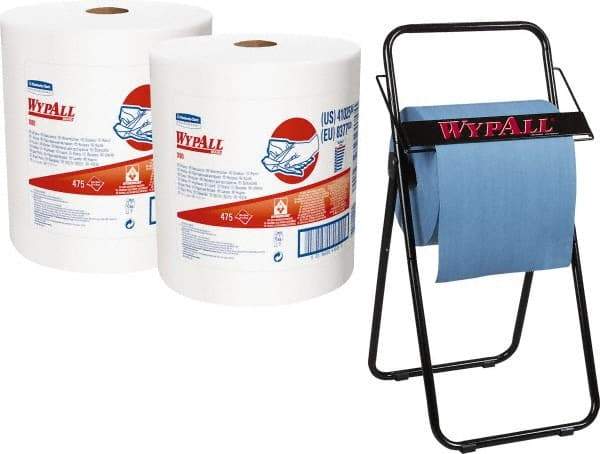 WypAll - Black Wipe Dispenser - For Use with Jumbo Roll Wipes - Exact Industrial Supply